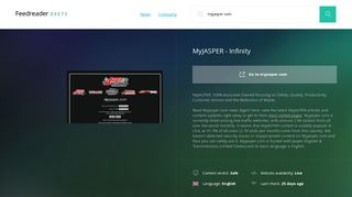 Get Myjasper.com news - MyJASPER - Infinity - Deets Feedreader
