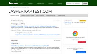 jasper.kaptest.com Technology Profile - BuiltWith