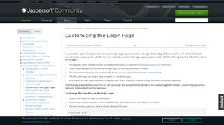 Customizing the Login Page | Jaspersoft Community