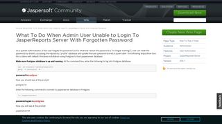 What To Do When Admin User Unable to Login To JasperReports ...
