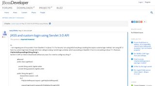 JASS and custom login using Servlet 3.0 API |JBoss Developer