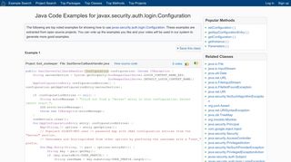 Java Code Examples javax.security.auth.login.Configuration