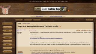 Login into web application using Facebook profile (Java API forum ...