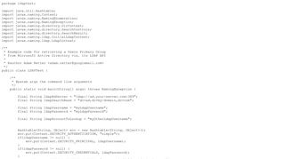A complete Java example complete with LDAP query ... - Adam Retter