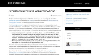 SecureLogin For Java Web Applications - Bozho's tech blog