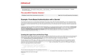 Example: Form-Based Authentication with a Servlet (The Java EE 6 ...