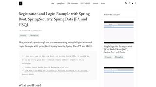 Registration and Login Example with Spring Boot, Spring Security ...