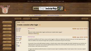 Create a session after login (Servlets forum at Coderanch)