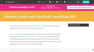 Sending Emails with the Gmail JavaScript API — SitePoint