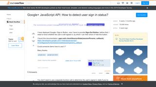 Google+ JavaScript API: How to detect user sign in status? - Stack ...