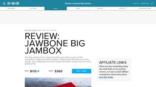 Review: Jawbone Big Jambox | WIRED