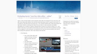 GNMC Blog Thing » Evaluating Jaycut: “your free video editor – online”