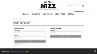 All That Jazz | Account Sign In