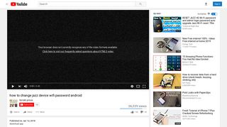 how to change jazz device wifi password android - YouTube