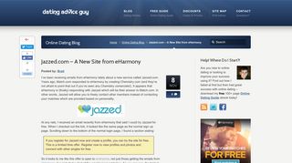 Jazzed.com – A New Site from eHarmony - Online Dating Advice ...
