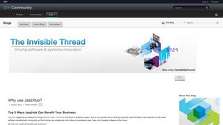 Why use JazzHub? (The Invisible Thread) - IBM