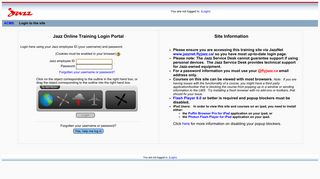Aviation Course Management System: Login to the site