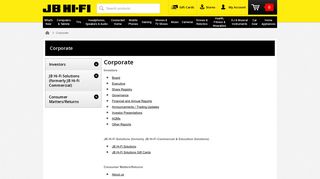 Corporate - JB Hi-Fi