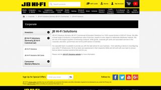 JB Hi-Fi Solutions
