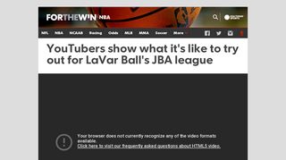 YouTubers show what it's like to try out for LaVar Ball's JBA league