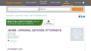 JBabb - Criminal Defense Attorneys in Dallas, Texas