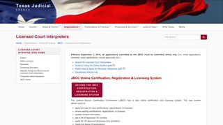 TJB | JBCC | Licensed Court Interpreters - Texas Courts