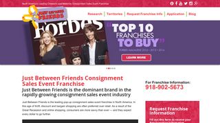 Just Between Friends Consignment Sales Event Franchise