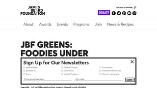JBF Greens: Foodies under 40 | James Beard Foundation