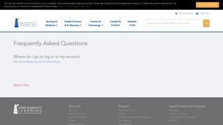 Where do I go to log in to my account - Jones & Bartlett Learning