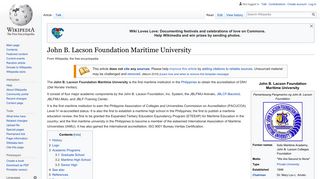 John B. Lacson Foundation Maritime University - Wikipedia