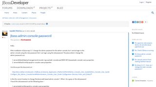 Jboss admin console password |JBoss Developer