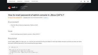 How to reset password of admin console in JBoss EAP 6 ?