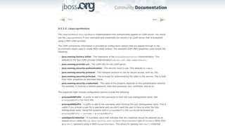 8.5.3.5. LdapLoginModule - JBoss.org Documentation