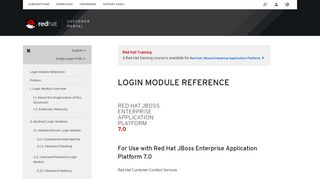 Red Hat JBoss Enterprise Application Platform 7.0 Login Module ...