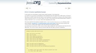 8.5.4.2. A Custom LoginModule Example - JBoss.org Documentation