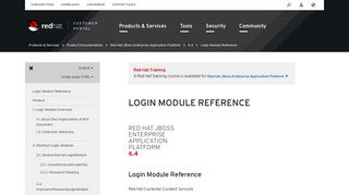 Red Hat JBoss Enterprise Application Platform 6.4 Login Module ...