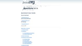 JBoss Portal 2.7.1 - JBoss.org Documentation