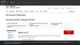sample-portal: Sample Portal | Red Hat Developer