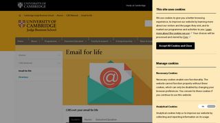Cambridge Judge Business School: Email for life
