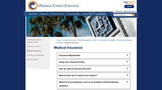 Medical Insurance - Orange Coast College