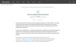 How to replace Canvas footers | Canvas LMS Community