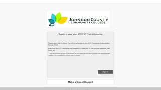 Sign in to view your JCCC ID Card information - Blackboard