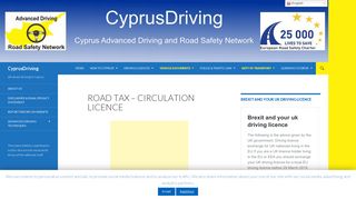 Road Tax – Circulation Licence | CyprusDriving
