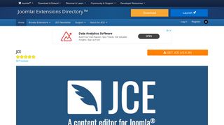 JCE, by Widget Factory Limited - Joomla Extension Directory
