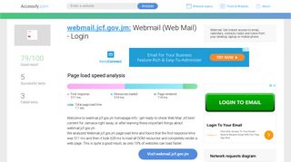 Access webmail.jcf.gov.jm. Webmail (Web Mail) - Login