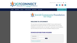 JCF Connect - Jewish Community Foundation San Diego