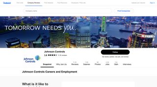 Johnson Controls Careers and Employment | Indeed.com
