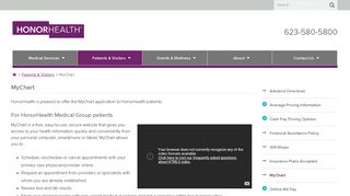 MyChart | HonorHealth