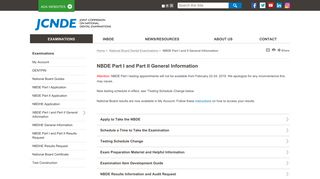 NBDE Part I and II General Information - American Dental Association