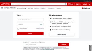 Login to your account - JCPenney